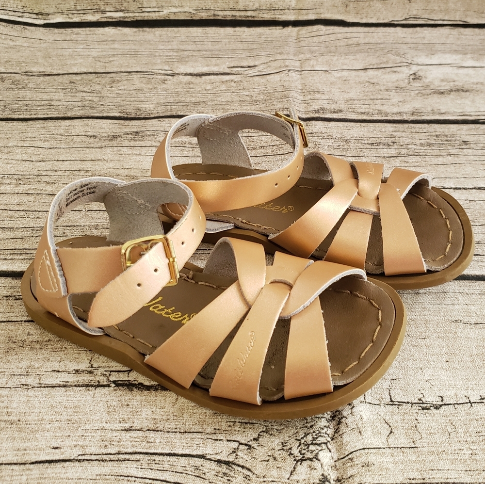 Rose gold saltwater sandal